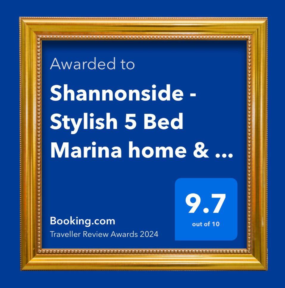 Shannonside - Stylish 5 Bed Marina Home & 40Ft Mooring Termonbarry ภายนอก รูปภาพ